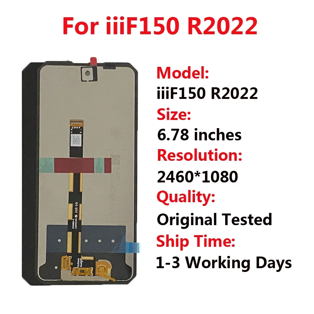 New Original For Oukitel iiiF150 R2022 Cell Phone LCD Display Touch Screen Digitizer Assembly LCD iiiF150 R2022 Display LCD