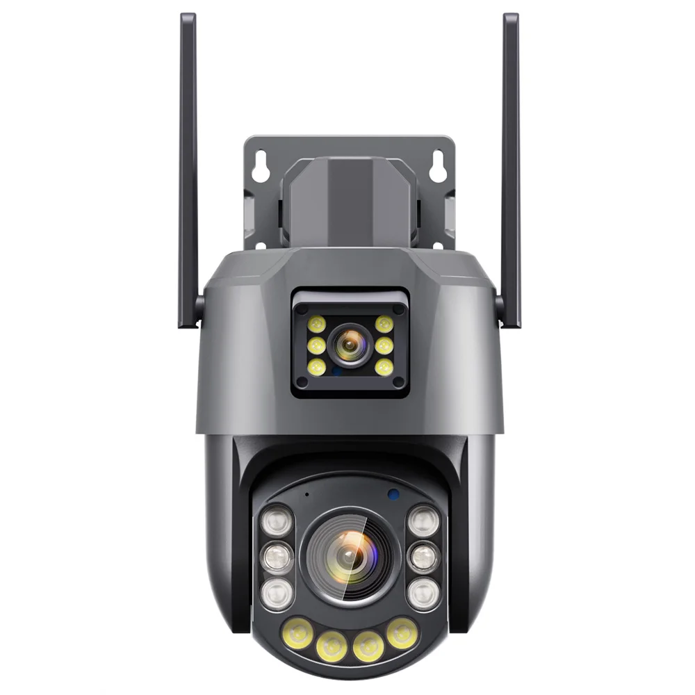 6MP P2P iCsee APP Dual Lens 4.7-94mm 20X Optical Zoom Wifi IP PTZ Camera Laser IR Vision 2-Way Audio Cloud Security Camera