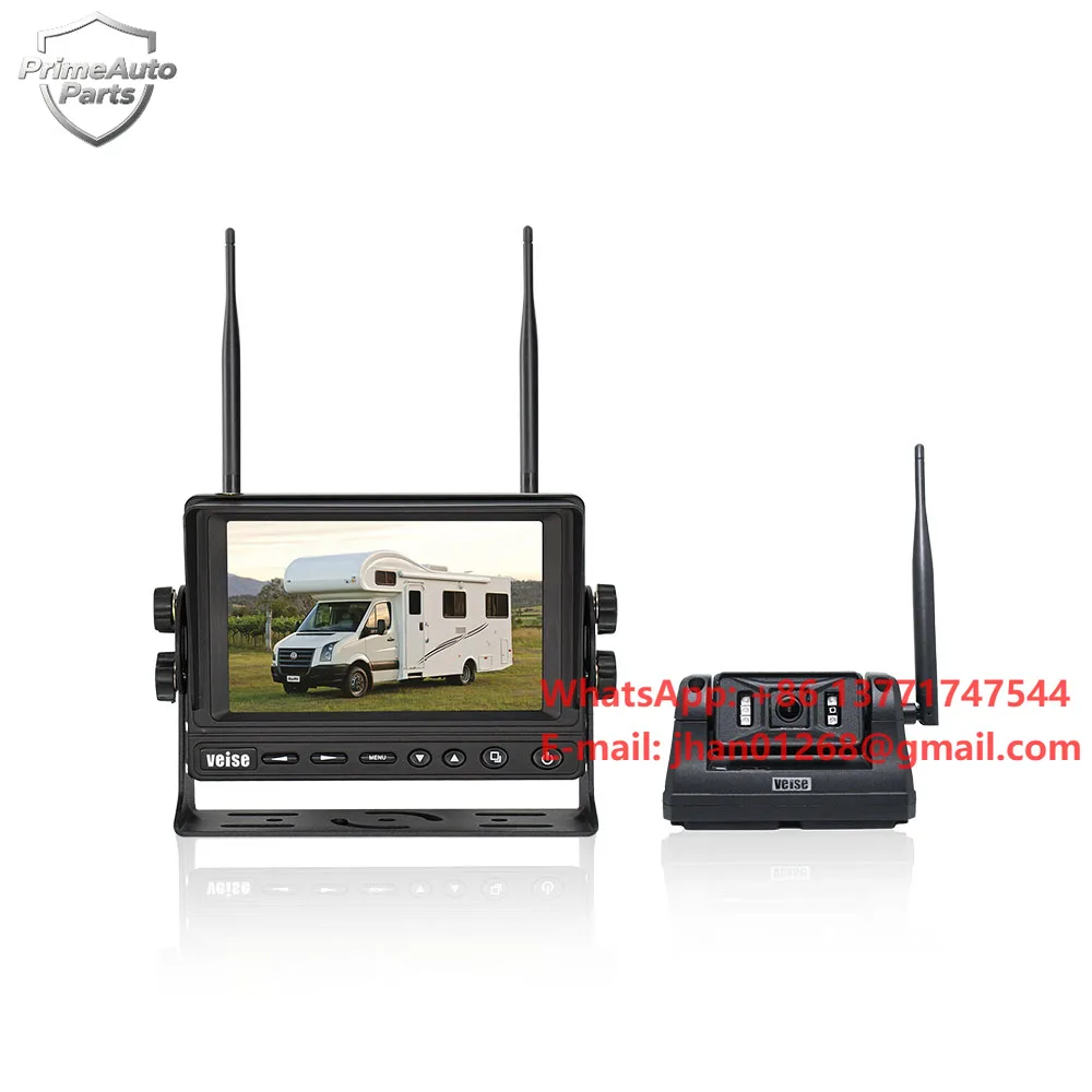 5inch Wireless Monitor System With Built-in Battery Reverse Camera for RV/Trucks Vehicle Reversing Aid