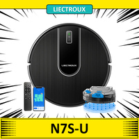 Liectroux N7S-U Robot Vacuum Cleaner and Wet Mop Combo, WiFi App, 6000Pa Suction, 120min Runtime, 400ml Dustbin,250ml Water Tank