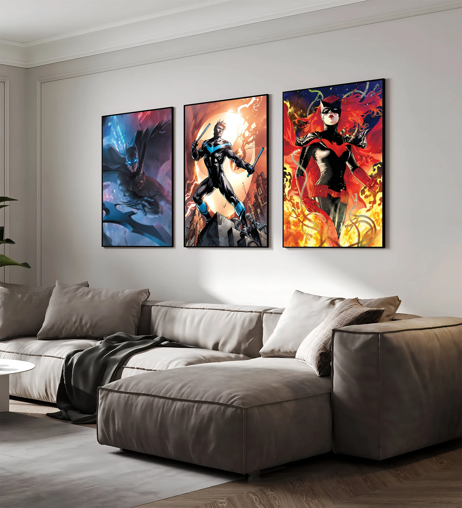 DC Batman Comic Book Covers Self-adhesive Poster Movie Wallpaper Figures Home Decoration Painting Wall Art Room Decor Kids Gift