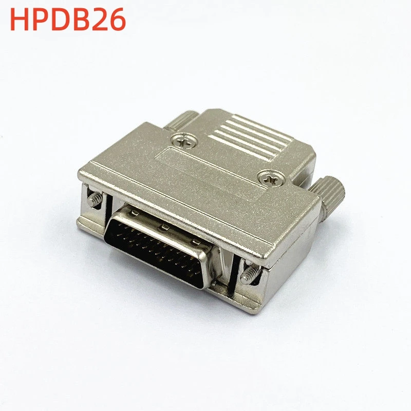 

1PCS SCSI26 connector HPDB26 male/female connector soldering wire iron shell DB26pin plug 2 rows of pins