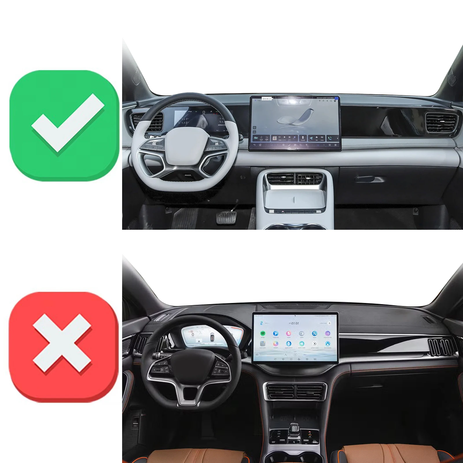 for BYD Sealion 6 Sealion6 EV 2025-2026 Car Dashmat Dashboard Cover Pad Accessories DashMat Sunshade Protective Carpet Leather