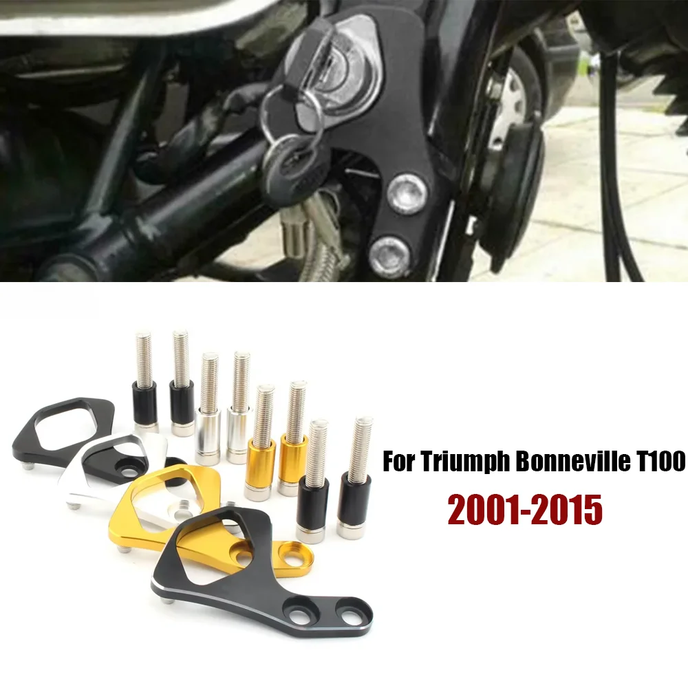 

For Triumph Bonneville T100 T100SE T100 SE Scrambler Thruxton Motorcycle Left Right Ignition Key Relocation Bracket
