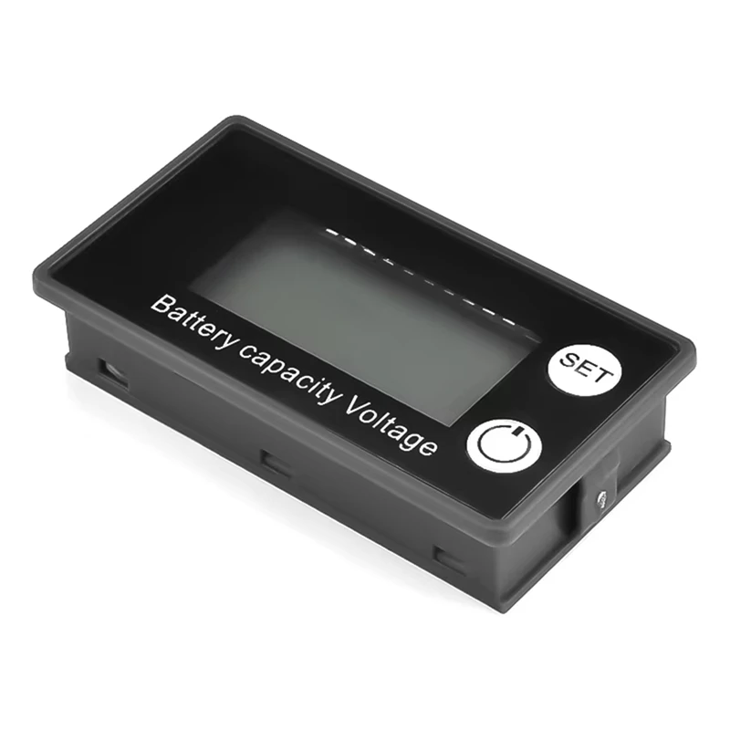 A7THK-voltímetro de batería DC 8-100V indicador de capacidad medidor de potencia litio Lifepo4 celda de plomo-ácido 12V 24V 48V pantalla LCD