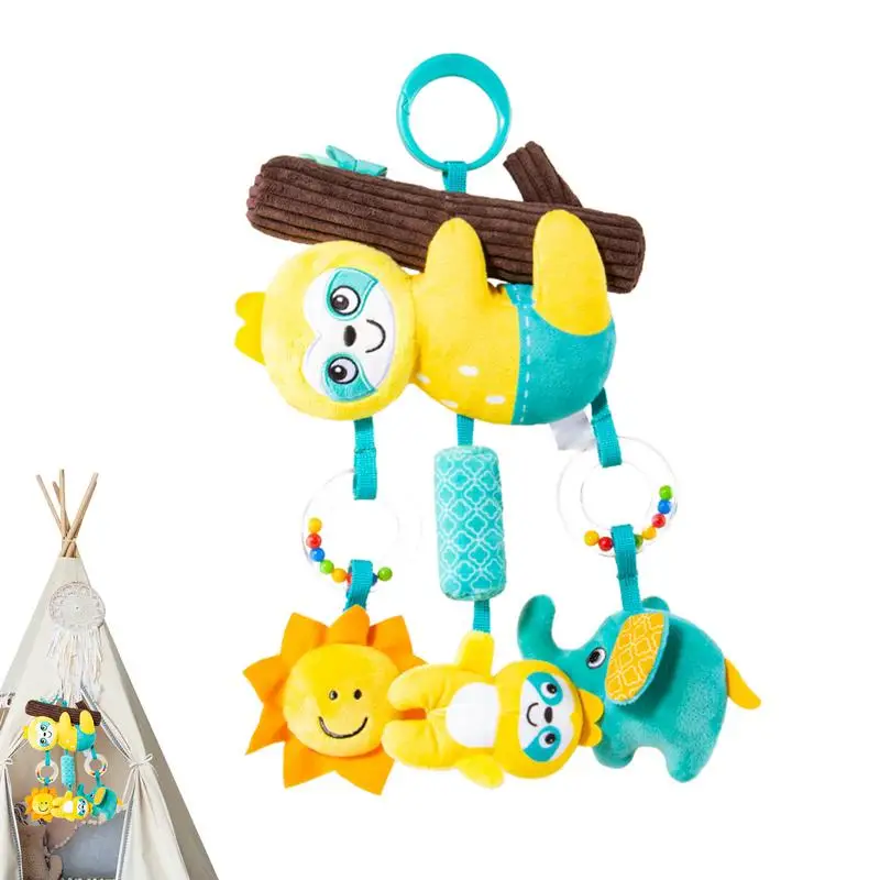 

Stroller Rattle Jingle Travel Toy Hand Rattles With Cartoon Design Jingle Travel Toy Portable Soft Hand Grip Toys Teething