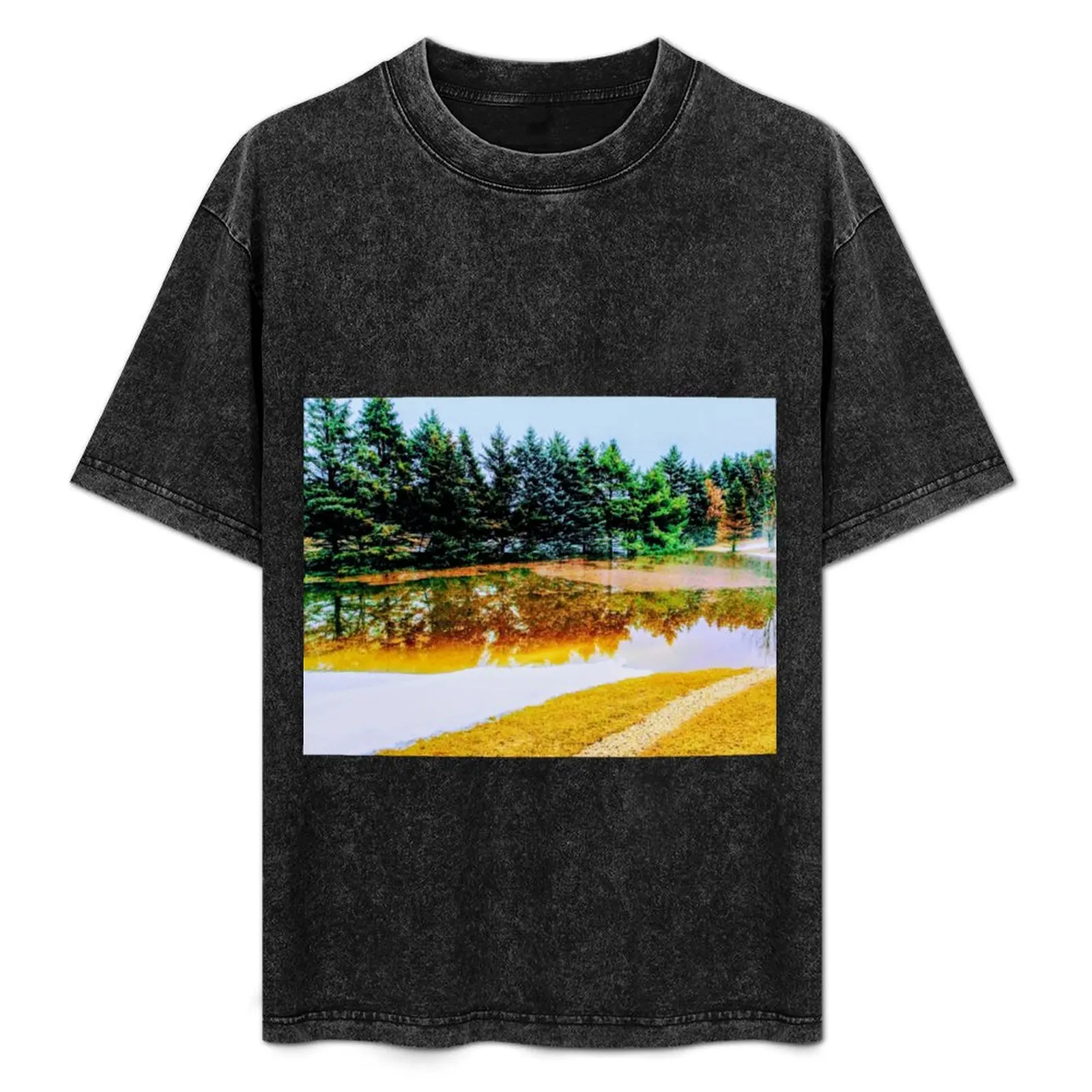 Glass T-Shirt Urban Style Casual Short Sleeve Top
