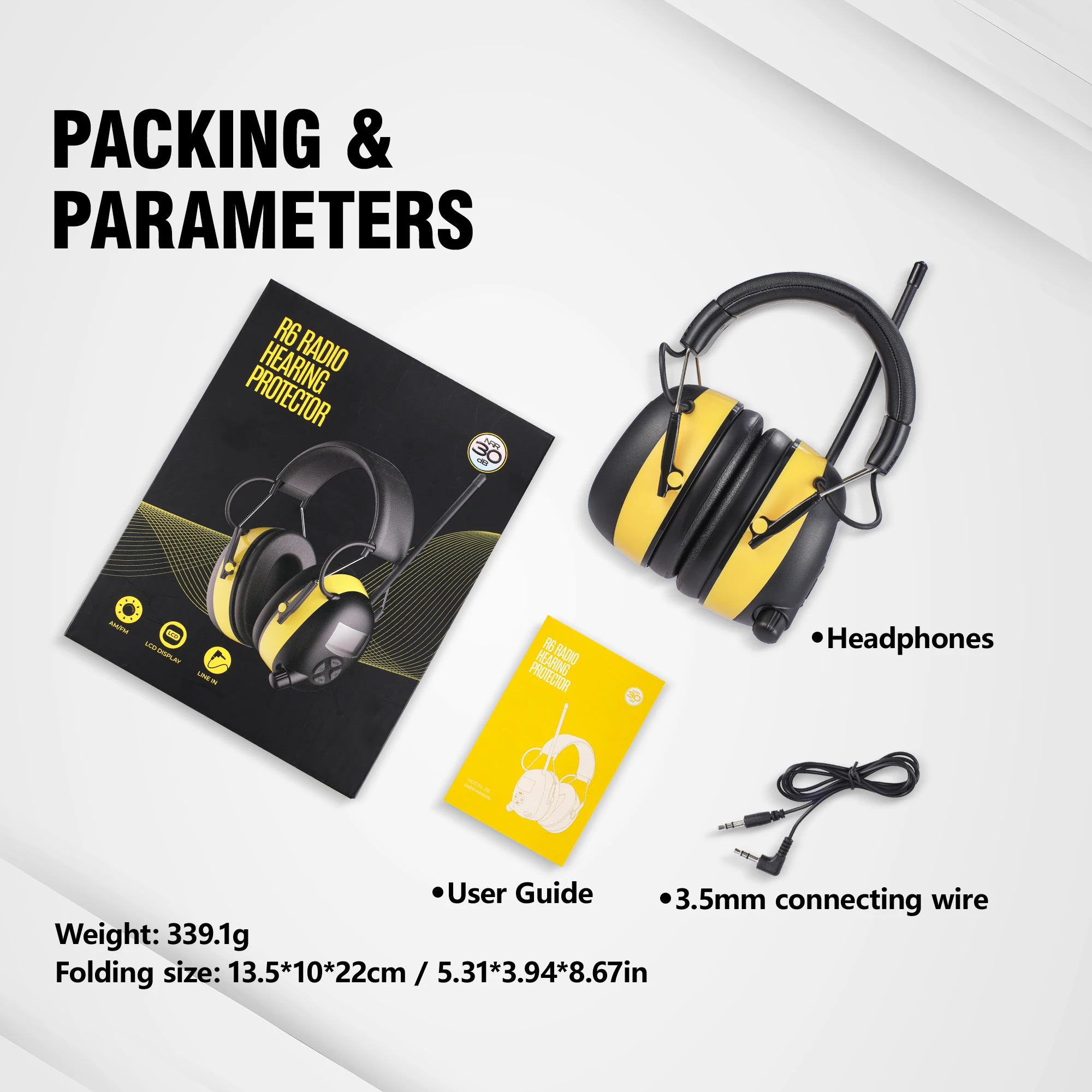 Bluetooth Noise-Canceling Headphones For Engineering Use, Protecting Ears, Comfortable, Isolating Noise, Specially For Hunting,