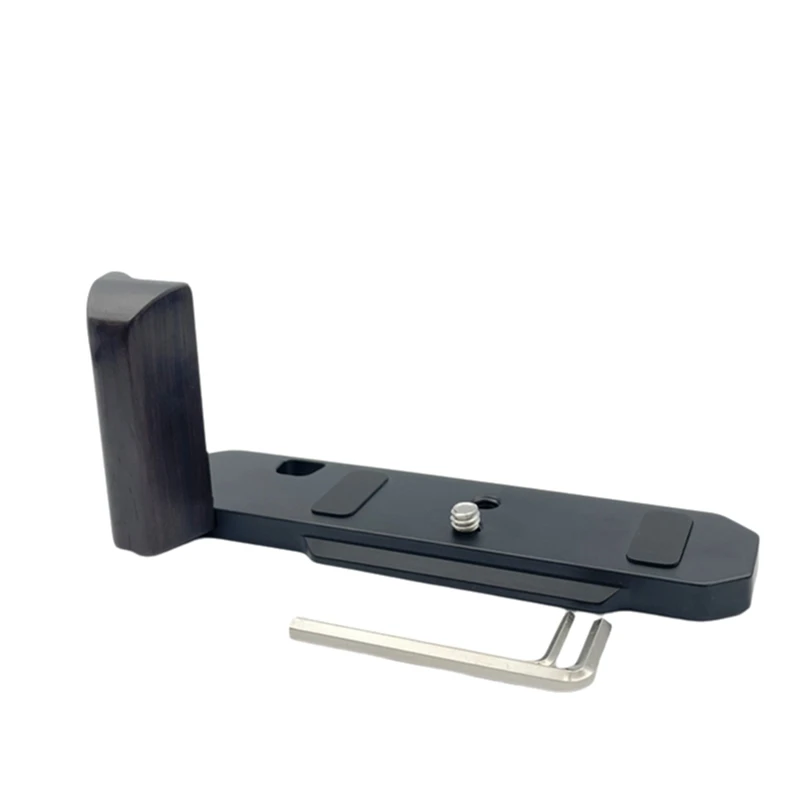 La mejor manija de agarre de madera con Base de placa L de liberación rápida para accesorios de cámara Nikon FM2 FM3A FE FE2