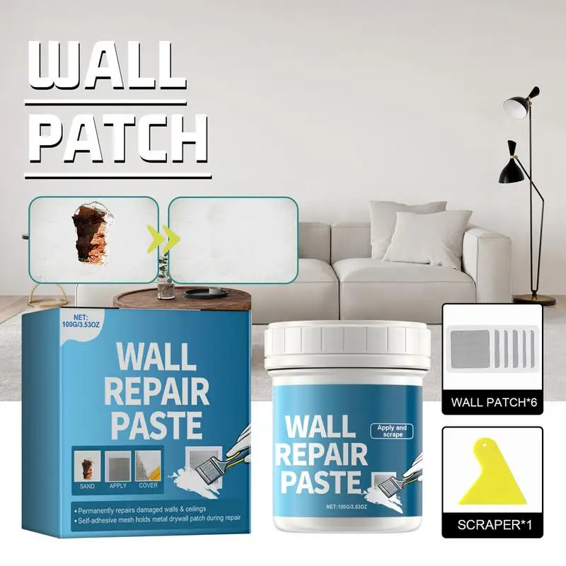 Wall Mending Paste Waterproof Grout Sealant Ointment Wall Peeling Gap Repair Cream White Repair Paint Tool Quick drying Patch