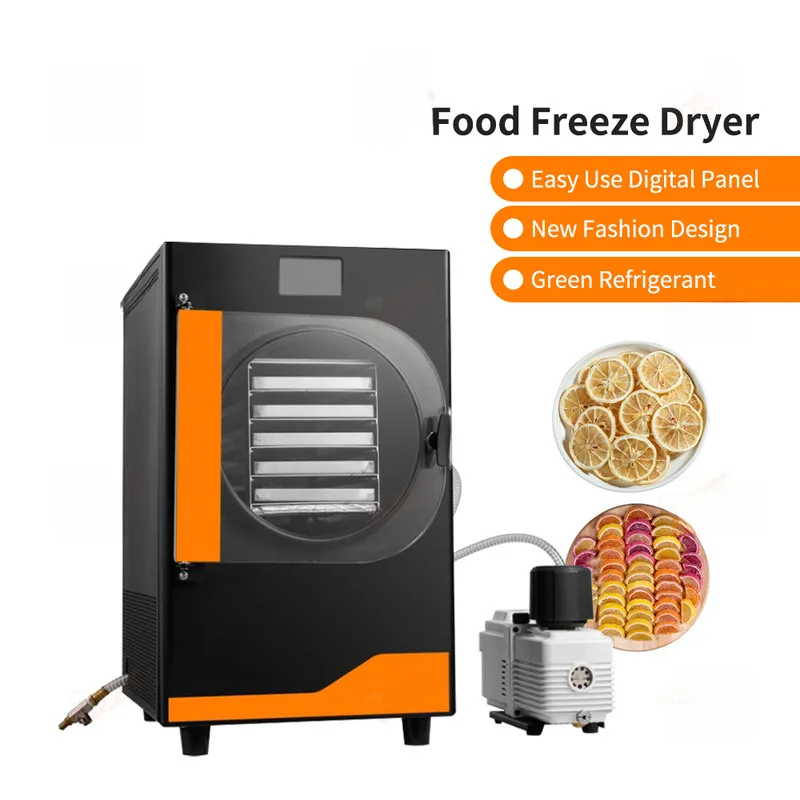 مصنع الصانع 6 كجم-20 كجم فراغ صغير التلقائي الغذاء الفريزر المنزلية الزبادي الفاكهة الخضار الليمون مجفف بالتجميد