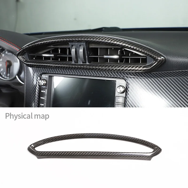 

For Toyota 86/Subaru BRZ 2012-20 Real Carbon Fiber Center Console Air Conditioning Outlet Frame Trim Car Interior Accessories