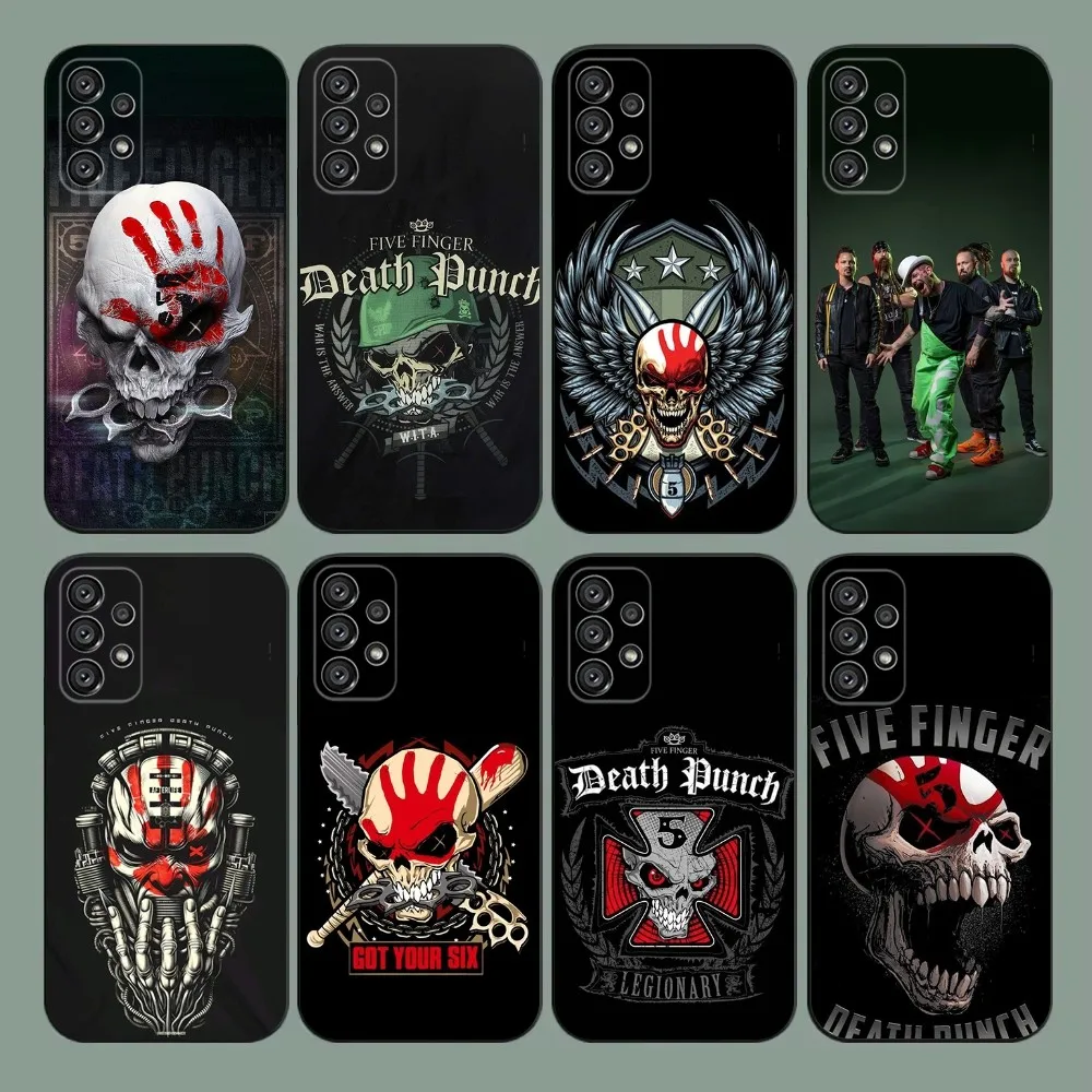 Five F-Finger Death Punch  Phone Case For Samsung Galaxy A20,A21s,A22,A31,A32,A52,A53,A72,73,A80,A91 Soft Black Cover