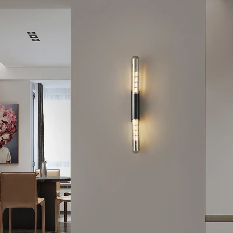 SANDYHA Modern Simple Full Copper Wall Lamps for Living Room Decoration LED Lights Bedroom Bedside Lamp Indoor Corridor Lighting image 2