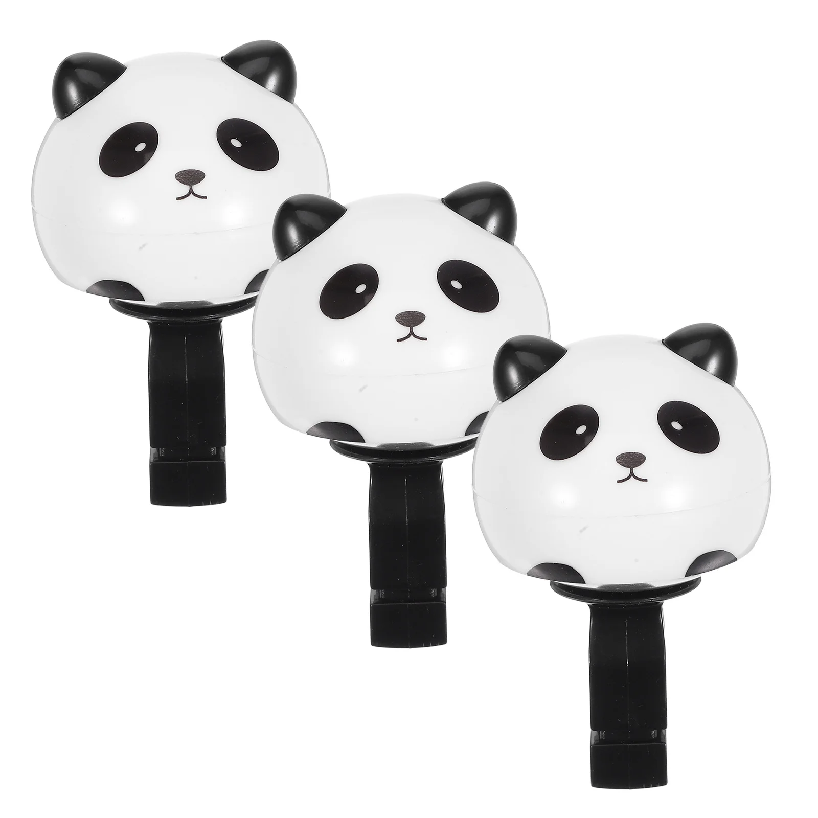 3Pcs Children Bike Bells Cartoon Panda Loud Handlebar Ringing Bell for Kids Scooters Balance Bikes Safety Horn