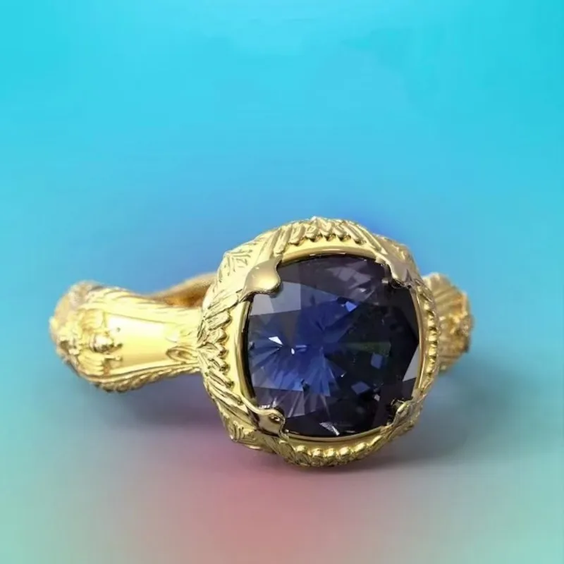 خاتم السيدة الجديدة لديها شخصية فريدة من نوعها، مادة نحاسية بسيطة، تصميم متخصص، مزاجه، موضة خفيفة، حفلة فاخرة