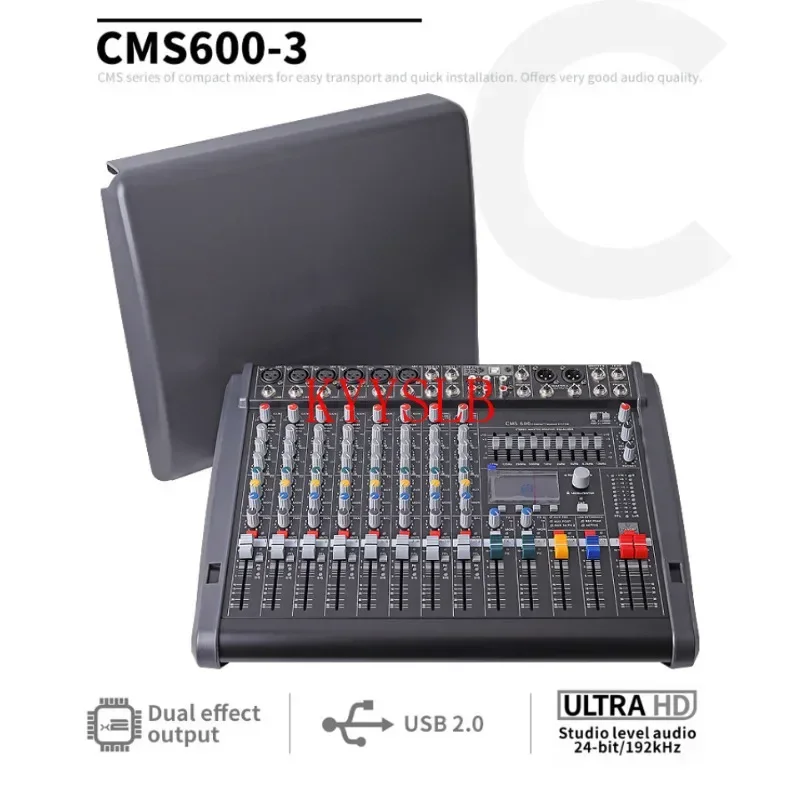 CMS1000-3/CMS1600 Profissional Audio Mixer with Cover Sound Console Compact Mixing System Effect Processor for Performance Stage