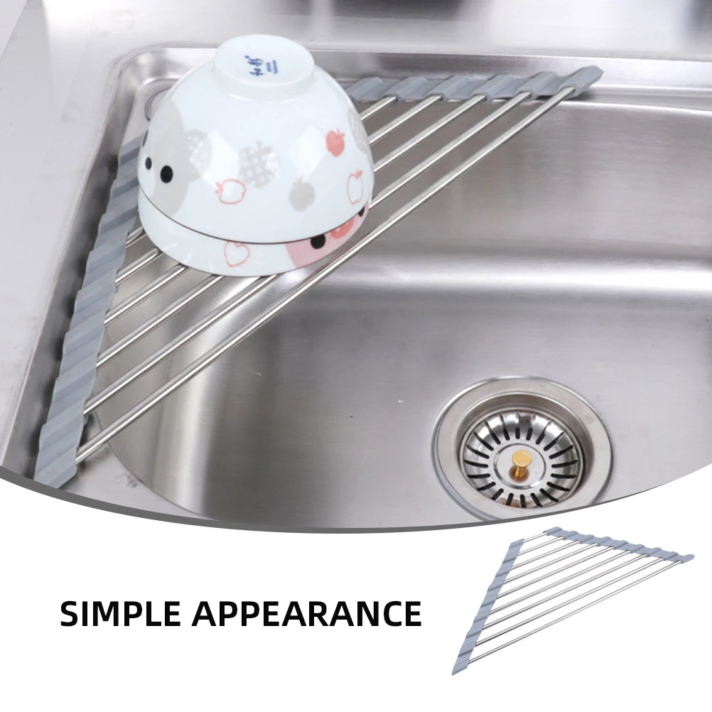 

Stainless Steel Triangular Saving Kitchen Drying Rack for Tableware 304 Triangular Drain Rack Material