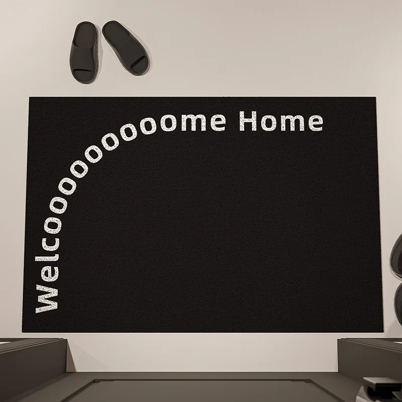 

Creative Text Wire Loop Home Door Entry Scraping Mud Rubbing Soil Into The Home Anti-Skid Foot Pad Floor Mat Carpet