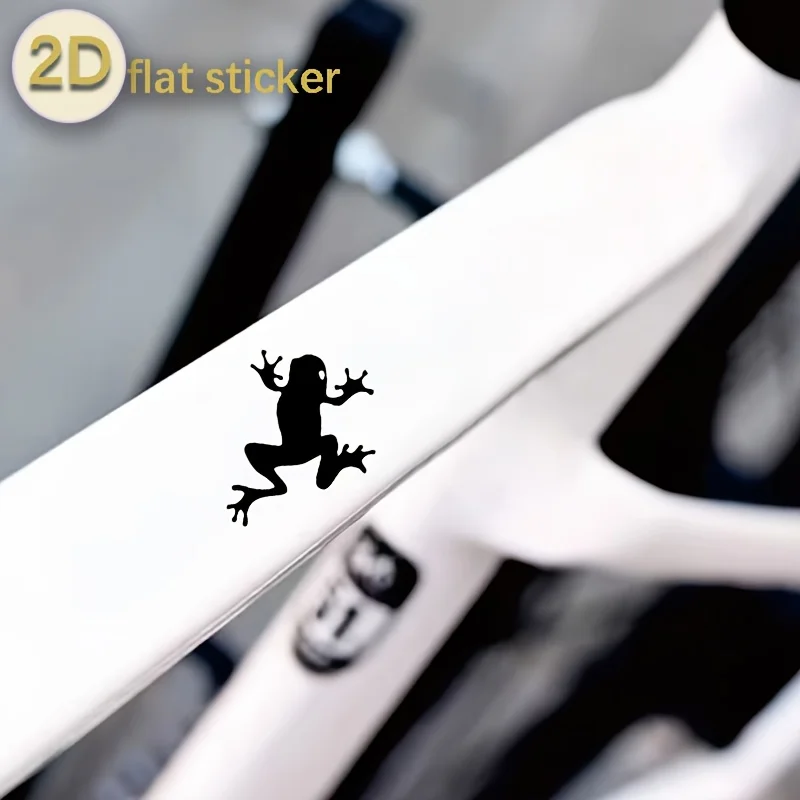1PC Black Frog Silhouette Waterproof Vinyl Decal for Bike Frame Motorcycle Helmet Phone Case Luggage