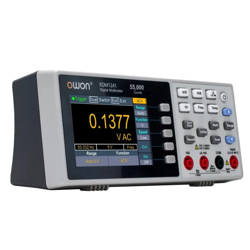 OWON XDM1241 Digitale Multimeter 4 1/2 True RMS Draagbare Bench Ingebouwde Batterij Multimetro Tester Meter DC/AC Stroom Voltmeter