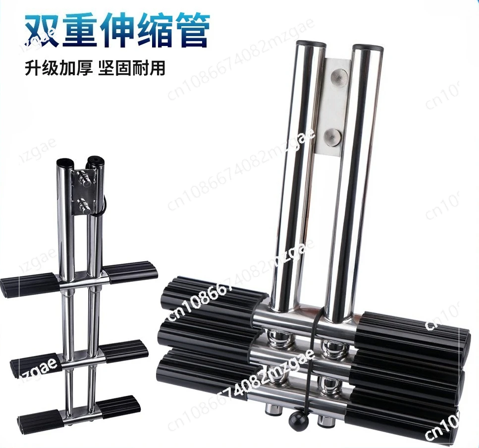 سلم الصرف الصحي البحري من الفولاذ المقاوم للصدأ، سلم تلسكوبي قابل للطي، ملحقات الأجهزة البحرية