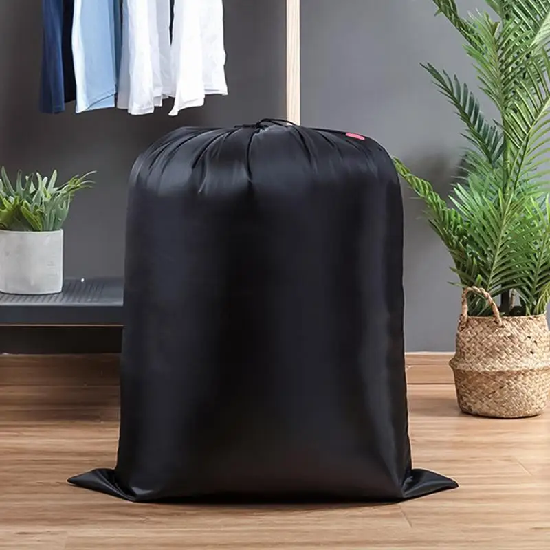 Large Laundry Bag Locking Drawstring Closure Giant Storage Bag Nylon Multifunctional Dirty Clothes Bag Organizer For Clothes