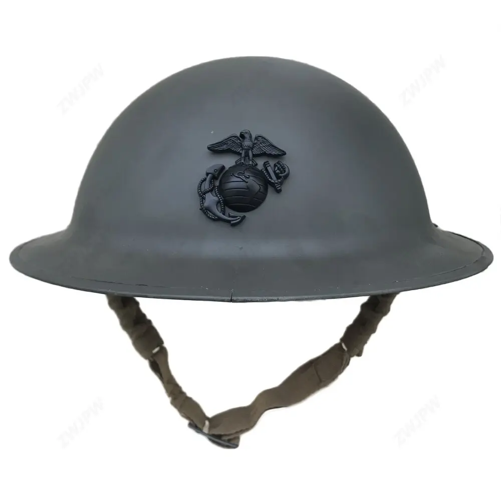 

WW2/WW1 US M1917 ORIGIANL HELMET WW1/WW2 U.S. MC BADGE/US Marine Corps helmet