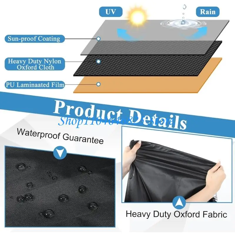 Lawn Chair Covers Heavy Duty Oxford Cloth Outdoor Chair Covers Waterproof Dustproof Cover Fit Stackable Dining Chairs