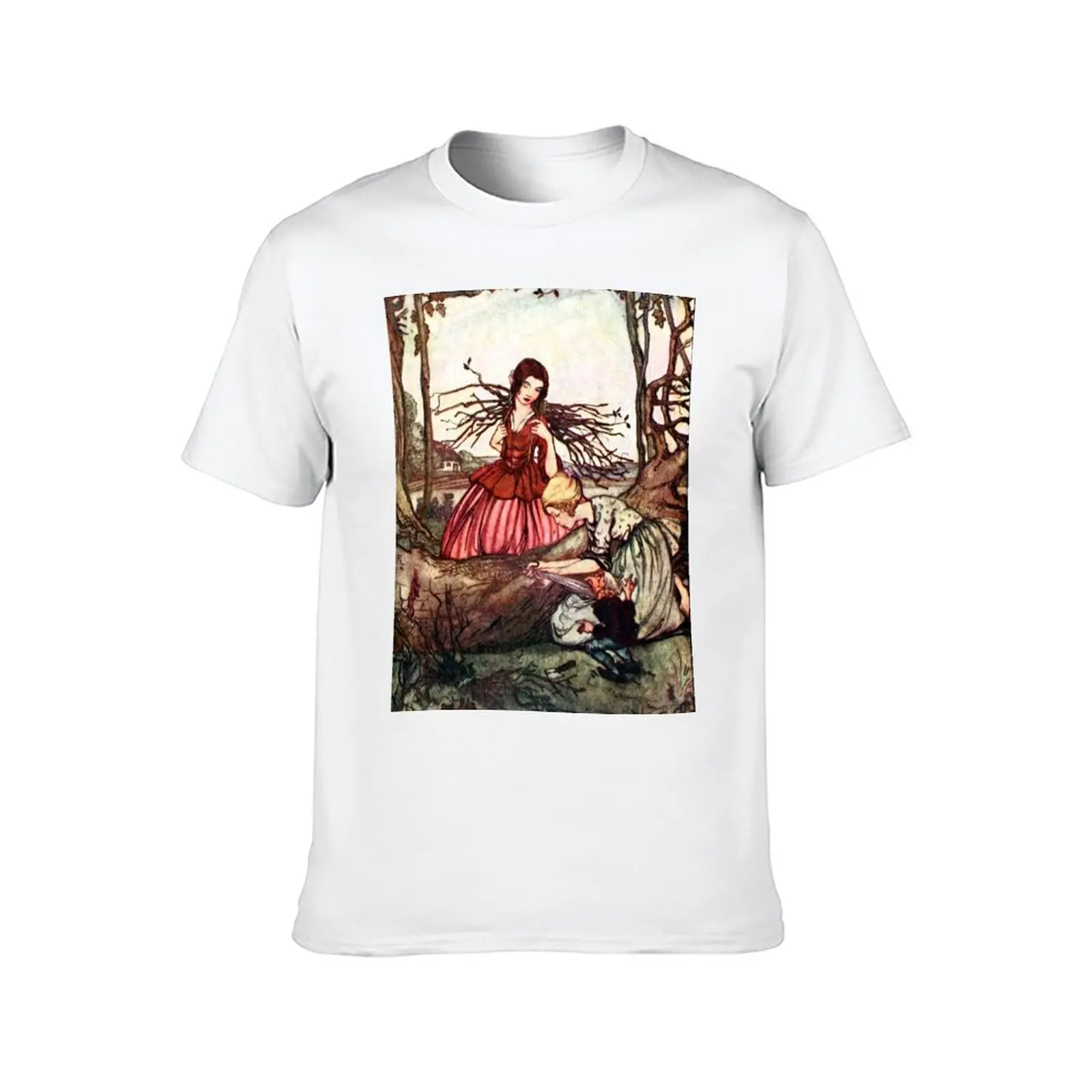 Snow White and Rose Red - Grimm Brothers - Rie Cramer T-Shirt clothes oversizeds affliction shirts men clothings