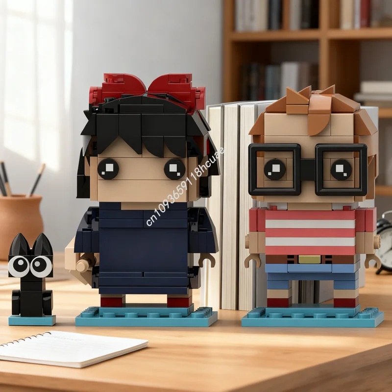 

293pcs MOC Kiki Tombo Jiji Studio Ghibli Model Building Blocks Construction Assemble DIY Idea Christmas Gift Kids Toy Birthday