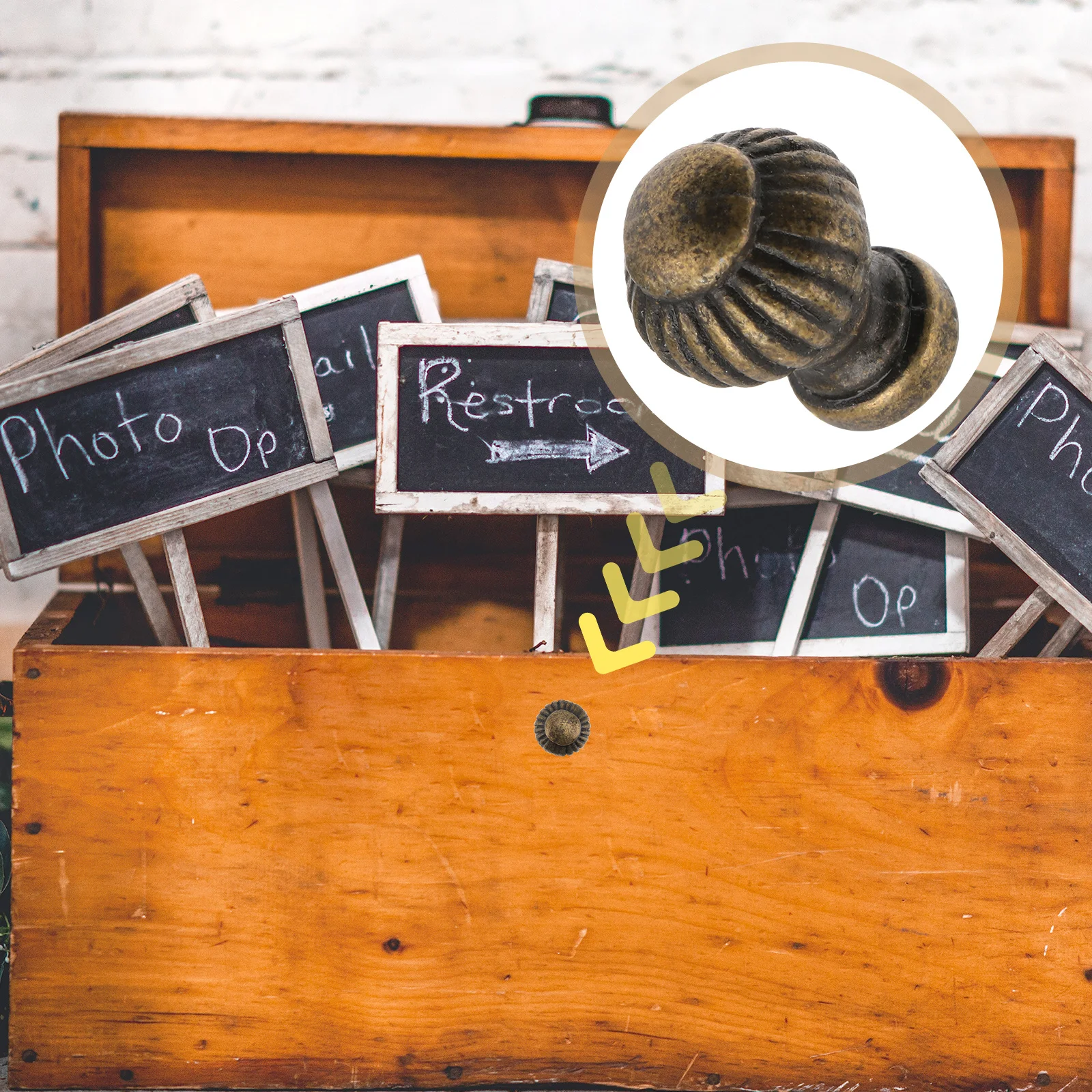 

6Pcs Round Pattern Pull Handles Sturdy Zinc Alloy Cabinet Drawer Knobs Decorative Furniture Hardware Drawer Pull Knobs