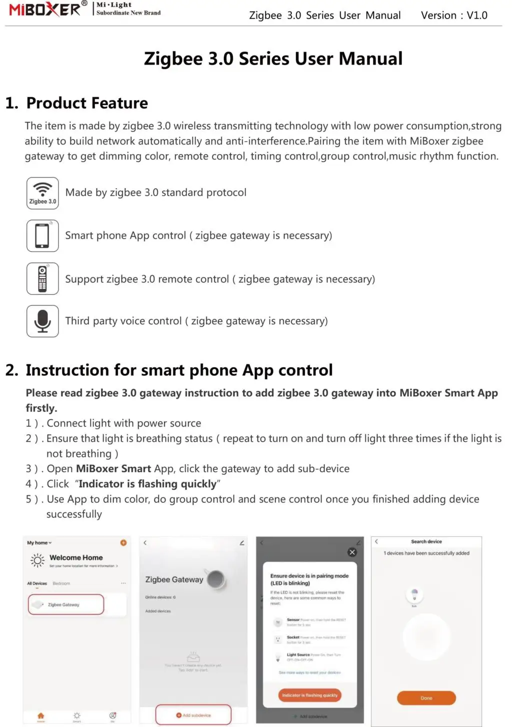Miboxer Zigbee RGB+CCT LED Bulb Light 4W/6W/12W GU10 E27 Smart Dimmable Spotlight Lamp FUT089Z RF Remote WIFI ZB-Box2 ZB-Box3