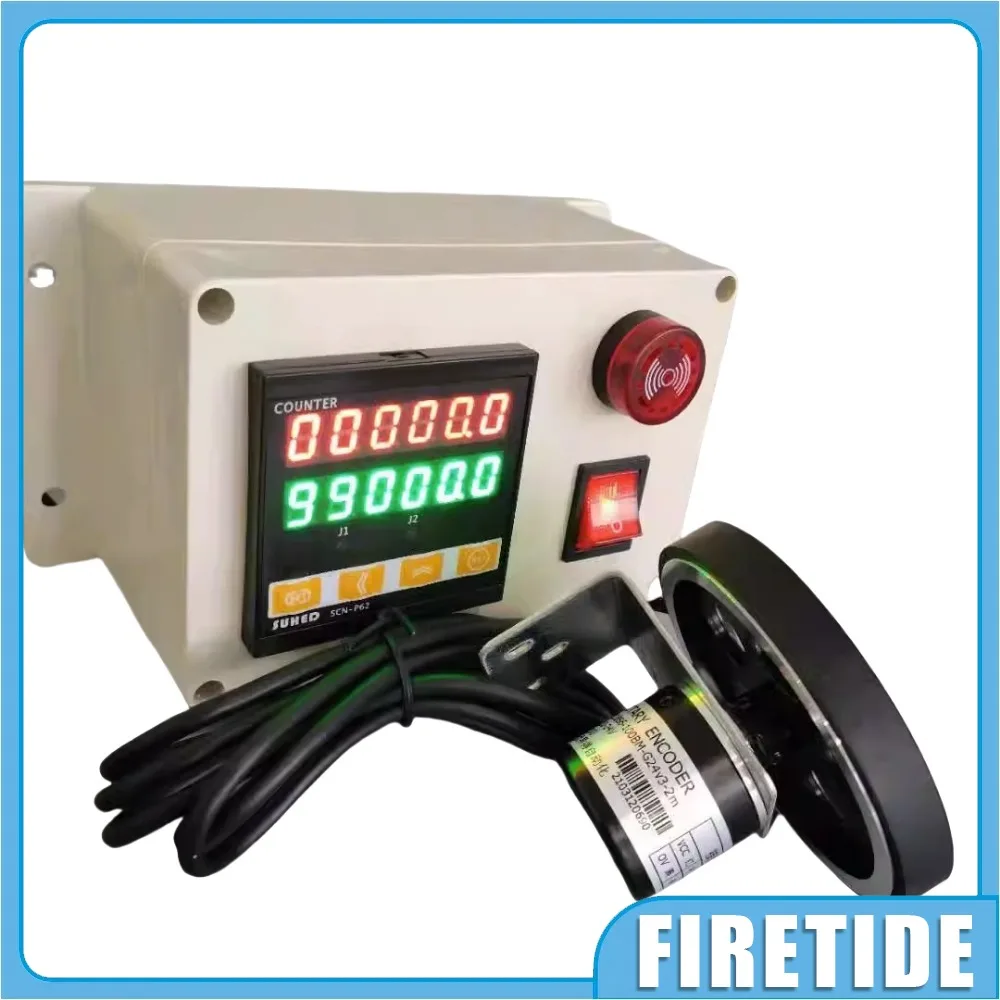 

Meter Counter High-precision Roller Type Electronic Induction Length Measuring Alarm Automatic Meter Counter SCN-P62