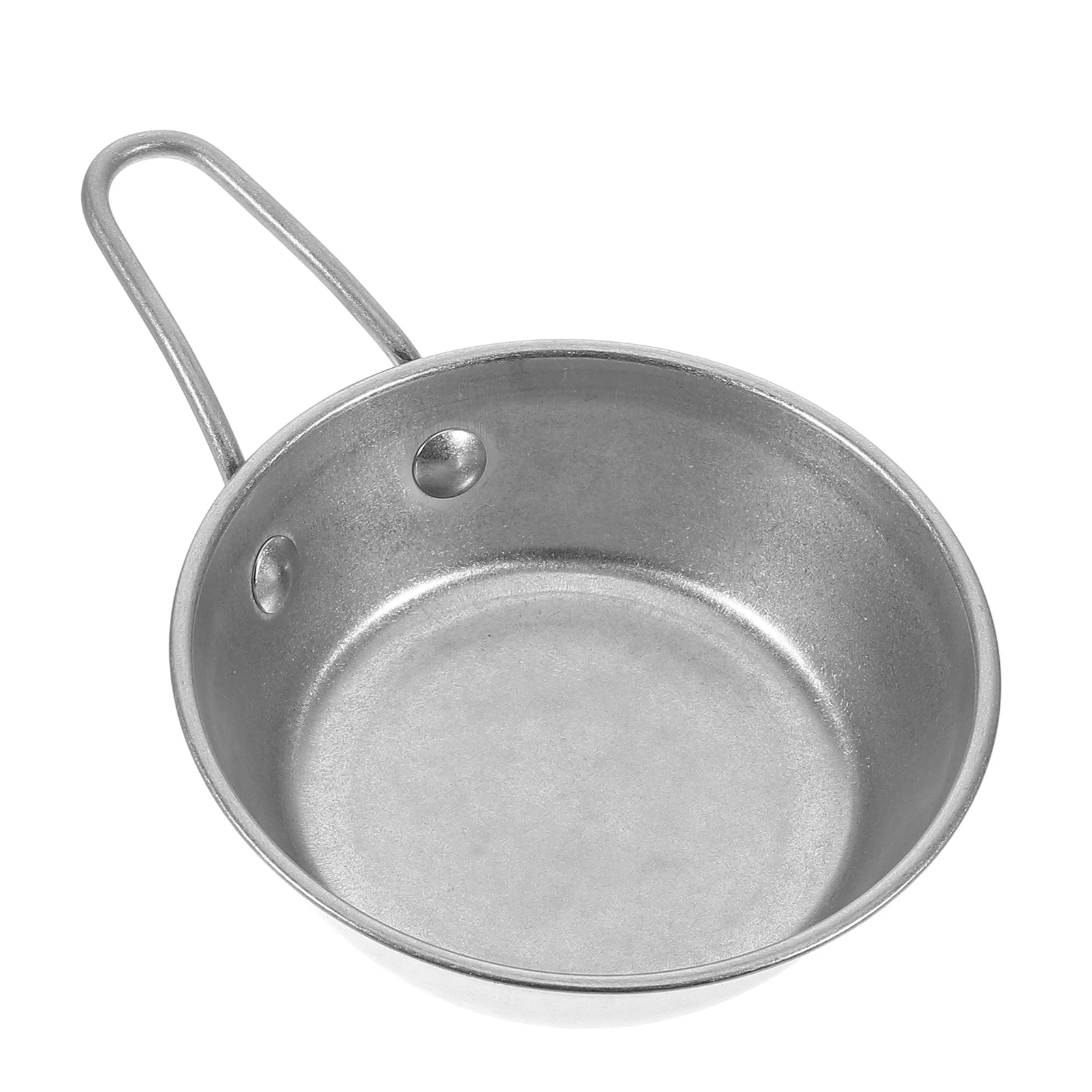 

1PC Stainless Steel Camping Bowl Vintage Korean Design Durable Heat Resistant Outdoor Picnic BBQ Dark Grey Mugs Travel Foldable