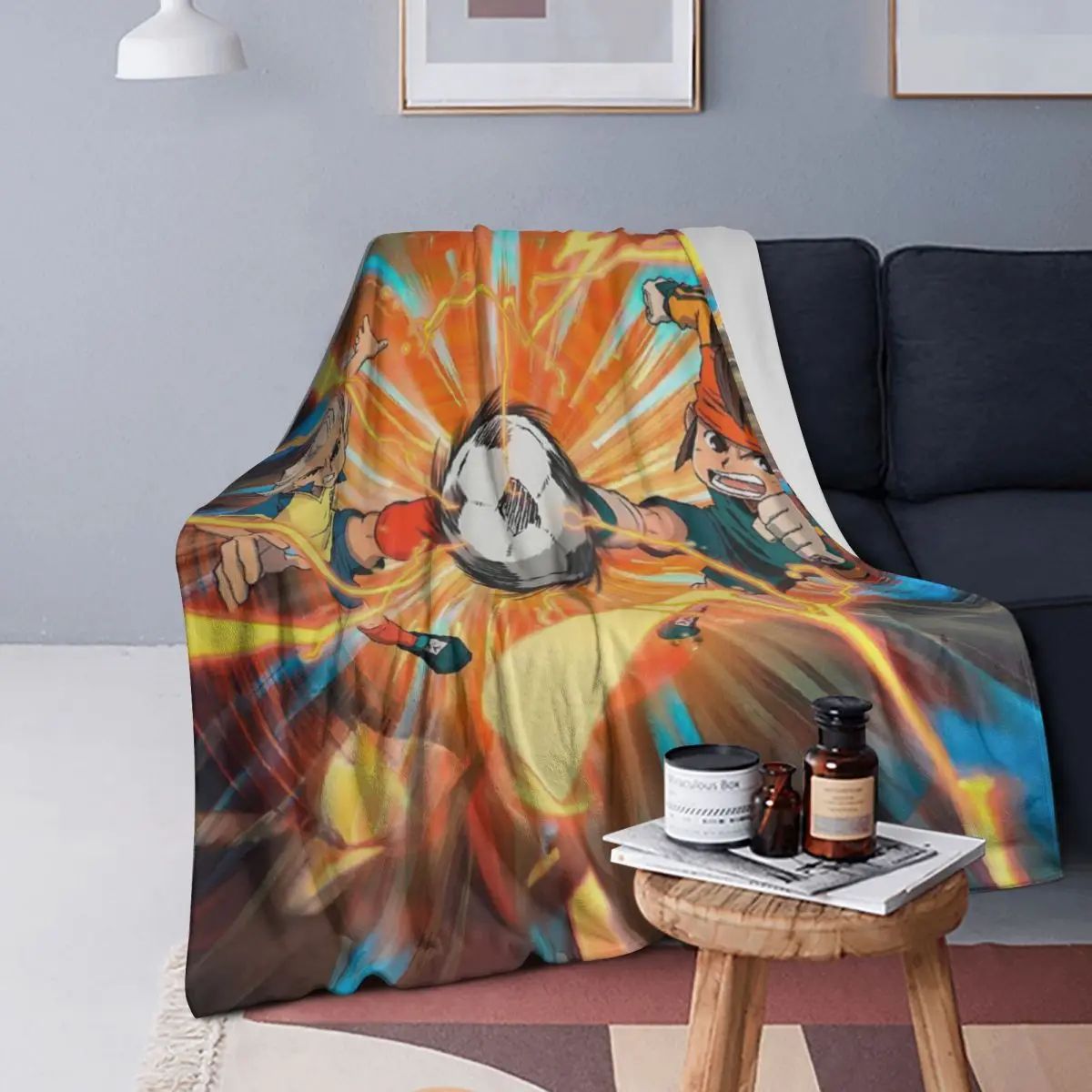 

Inazuma Eleven Video Game Sports Game Blankets Soft Warm Flannel Throw Blanket Cover for Bed Livingroom Picnic Travel Home Couch