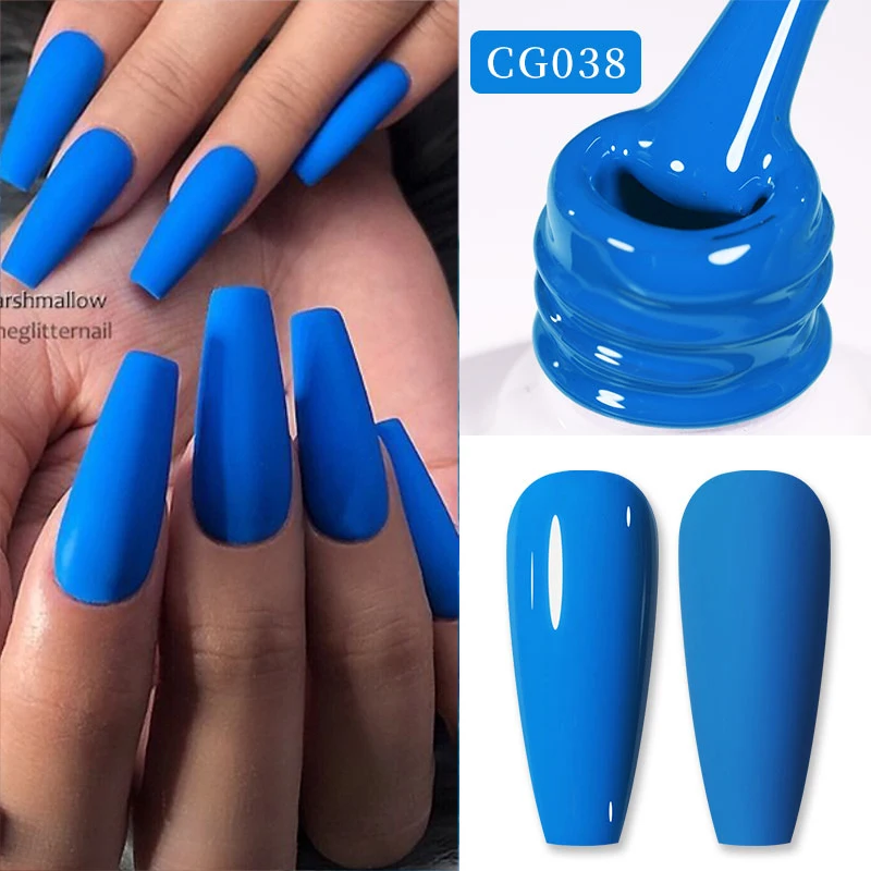 BORN PRETTY 10ml Matte Blue Gel Nail Polish 130 Colors Fall Winter Red Purple Semi Permanent For Manicure Nail Art Gel Varnis