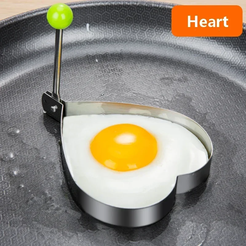 5 Style Stainless Steel Fried Egg Pancake Shaper Kitchen Accessories Gadget Rings Omelette Mold Mould Frying Egg Cooking Tools