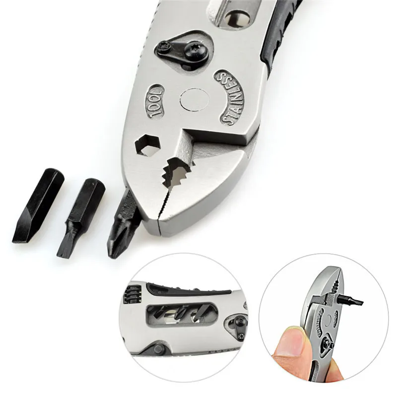 9In1 Butterfly Folding Keychain Plier Multitool Hand Tools Outdoor Camping Multi-purpose Pliers Screwdriver Multi Pocket Tools