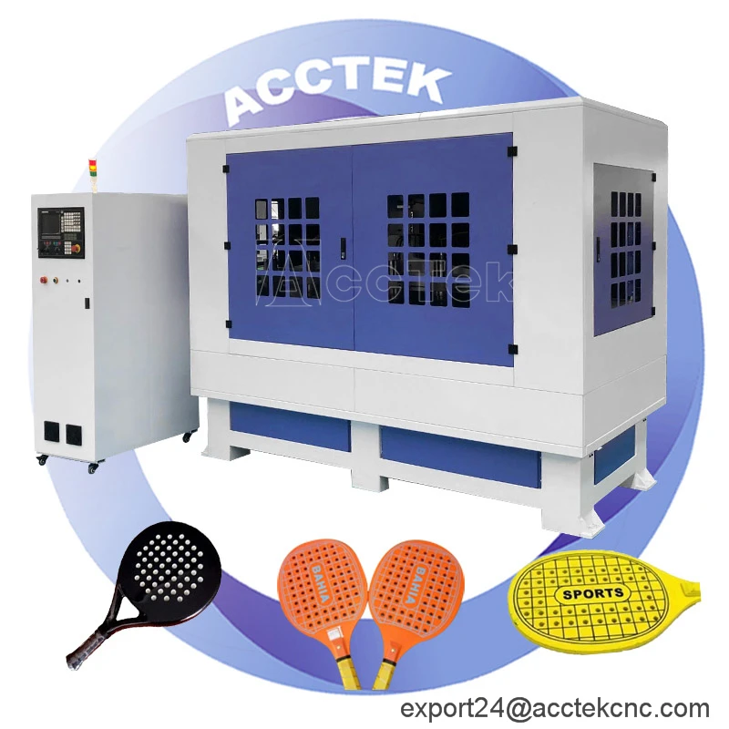 

Customized Cnc Machine Tennis Racket Cnc Router Machine AKM5030-6H Multiheads Cnc Drilling Machine For Paddle Racket