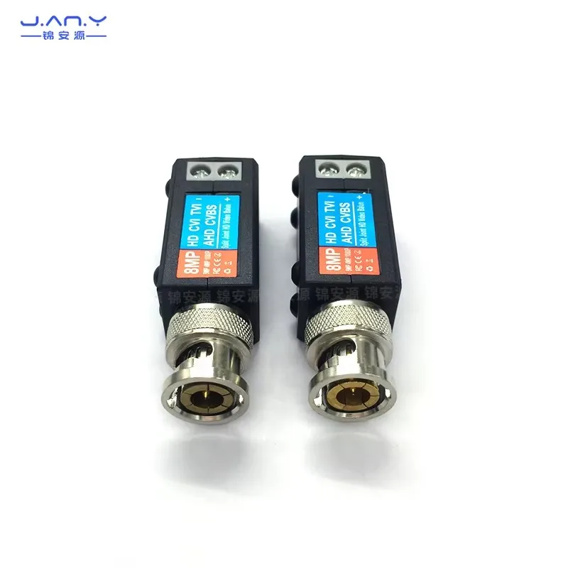 8mp coaxial HD twisted pair transmitter anti jammer network cable to BNC video monitoring screw connection