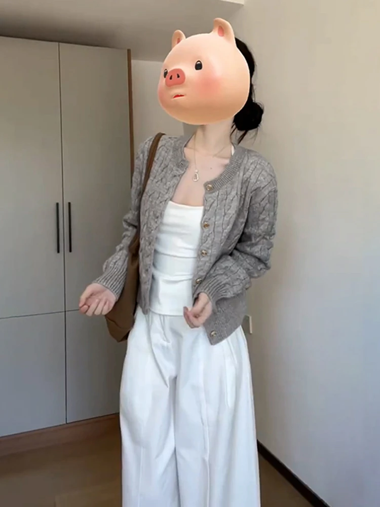 

Свитера Джемперы Кардиганы Женские Блестящие Мохеровые Ярмарки Остров Узор Расслабленный Рождественский Праздник Праздничный Зима Термальный Панк Уютный OL