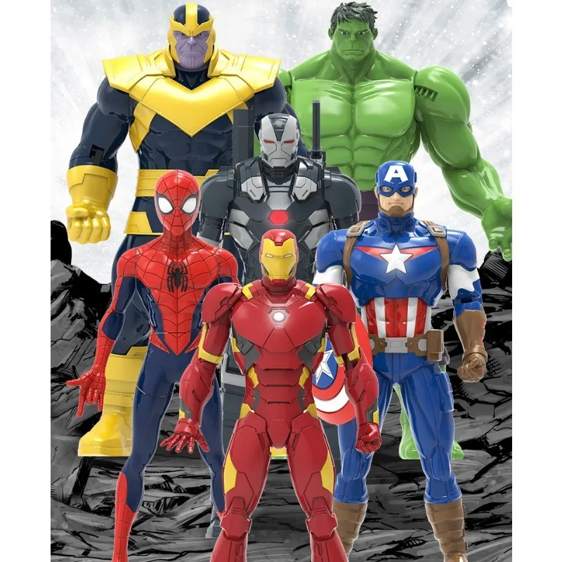 Los vengadores de Marvel Transformable Iron Man Robot juguete niños regalo Spider-Man Capitán América Hulk