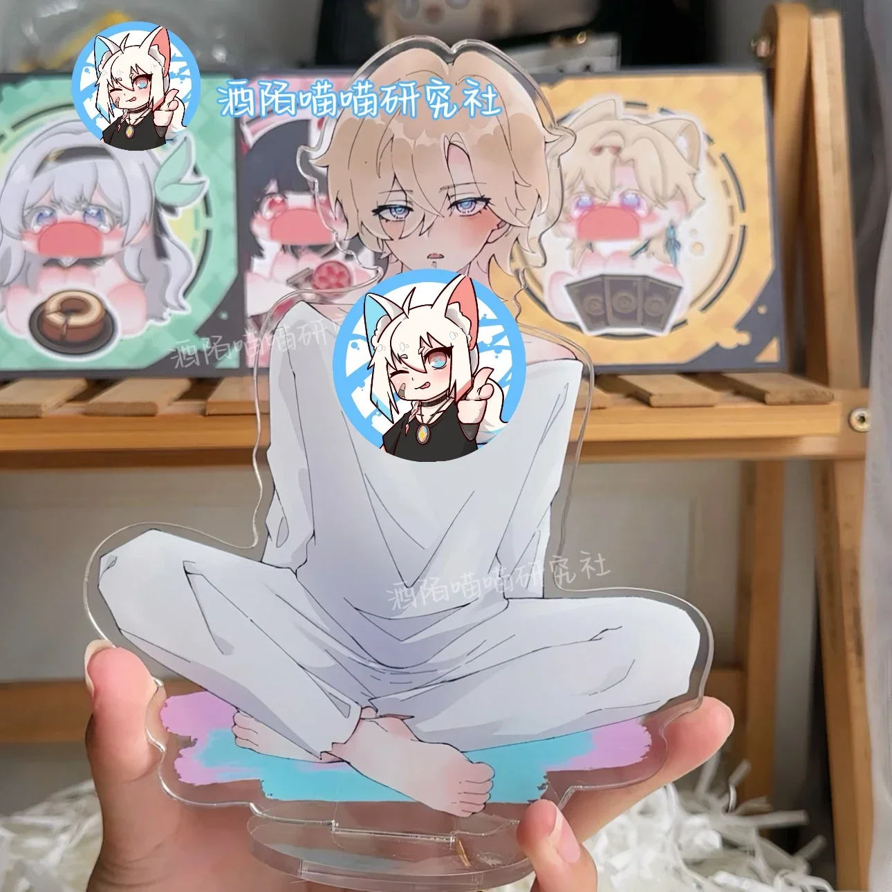

Аниме Honkai: Star Rail Imbibitor Aventurine, игровая сцена, модель Фигурка на акриловой подставке, настольные наборы открыток