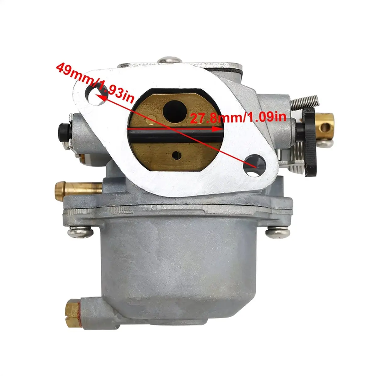 #39Y Automotive Parts & Accessories,Carburetor Carb Fit for YAMAHA 4 Stroke 4hp F4A F4M (Silver)