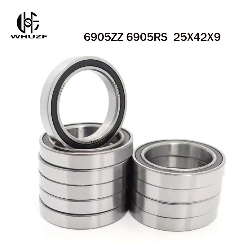 

2PCS 6905 подшипник Bearings 6905 61905 ZZ -2Z 2RS 25*42*9mm ABEC-7 6905 RS Precision ball bearings 베어링