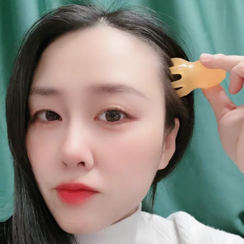 Massage Combs Resin 5 Colors Octopus Acupressure Stress Relief Anti-Hair Loss Portable Heads Massaging for Home Korean Hair Care