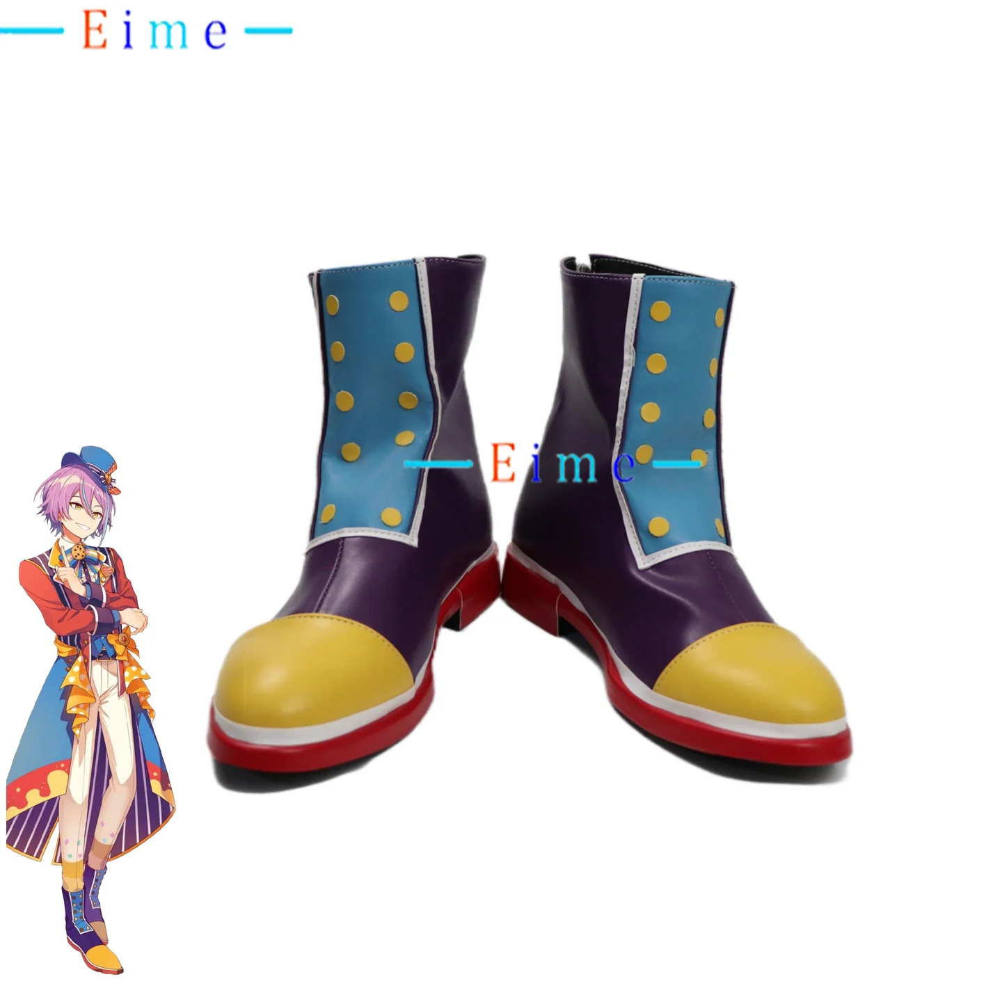 PJSK Kamishiro Rui Cosplay Shoes Halloween Carnival Boots Anime Accessories Cosplay Props PU Leather Shoes Custom Made