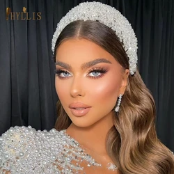 A416 Shinny Crystal Wedding Headband for Bride Prom Queen Crowns Diamond Headwear Bridal Hair Piece Bride Headdress