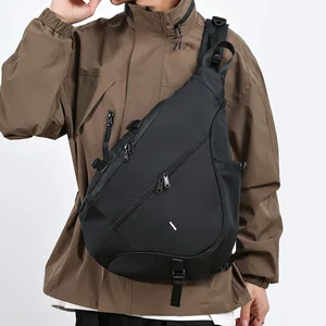 Unique shoulder crossbody bag for men and women, waterproof motorcycle backpack, hip hop techwear style, outdoor sport, men, 2022 12 Main Sales Tech Backpack - №11